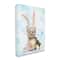 Stupell Industries Easter Yorkie Puppy Bunny Ears Patterned Eggs Canvas Wall Art